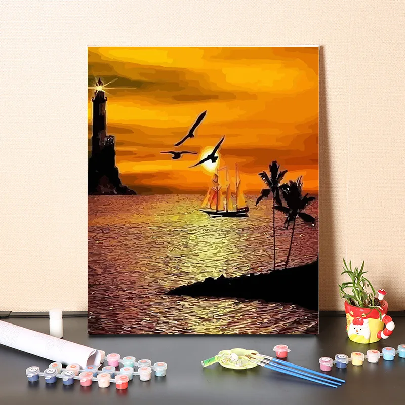 

2917051 пейзажная живопись, подвесная картина, фон для дивана, украшение для стены, вход, крыльцо, картина маслом