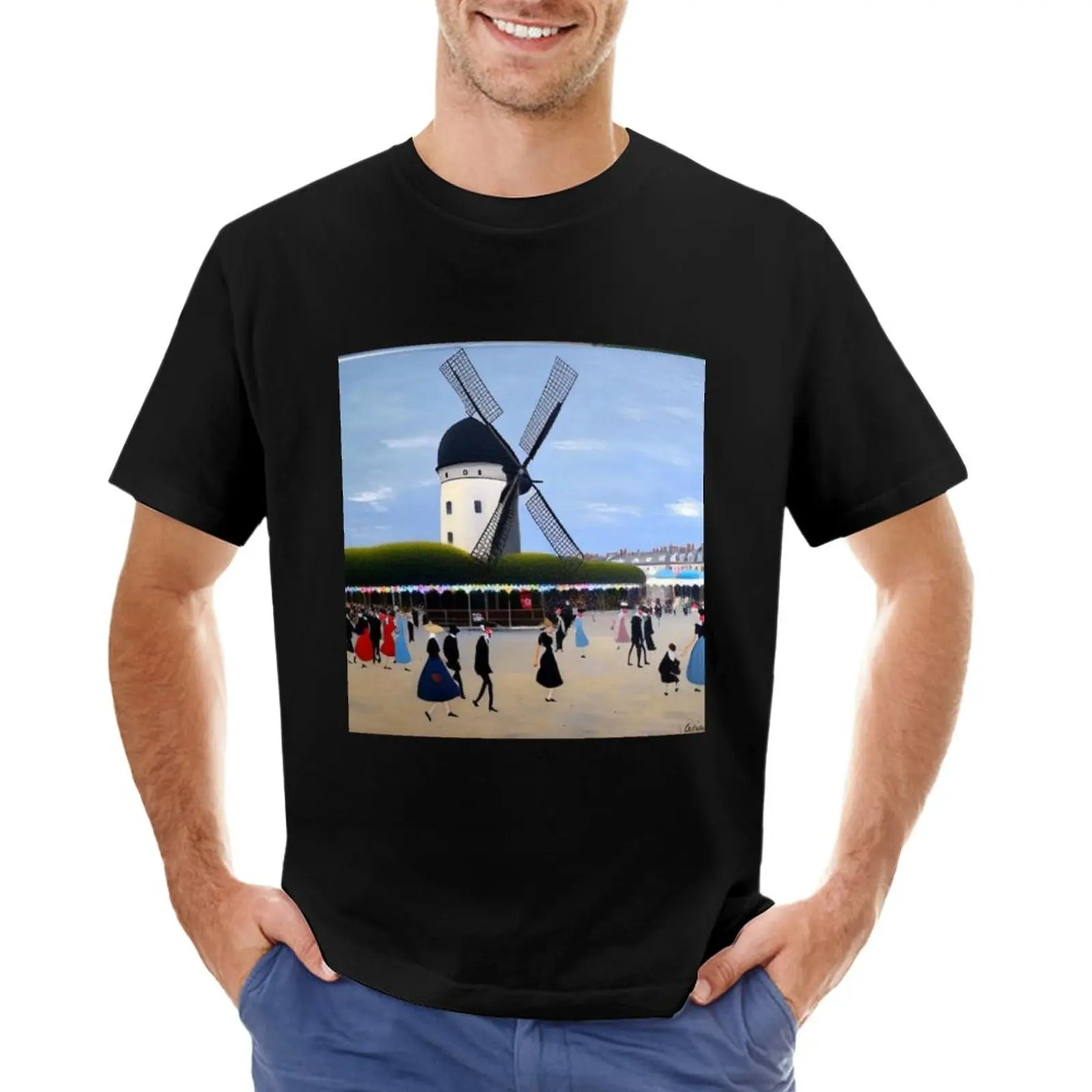 

The mill T-Shirt black t shirts Short sleeve tee men clothing