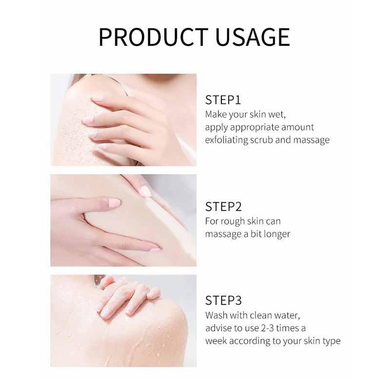 إزالة غسول الجسم لبشرة الدجاج ، وتحسين المسام ، وإ...