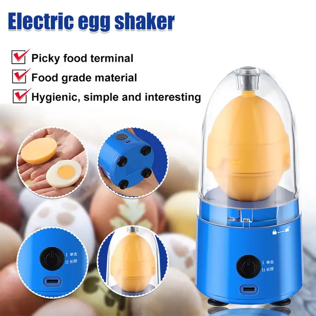 OROMYO Egg Scrambler for Raw Eggs 1500mAh Electric Egg Shaker Portable  Electric Egg Spinner Egg Yolk White Mixer with Sucker Cute Mini Electric Egg  Scrambler for Mixing the Egg 