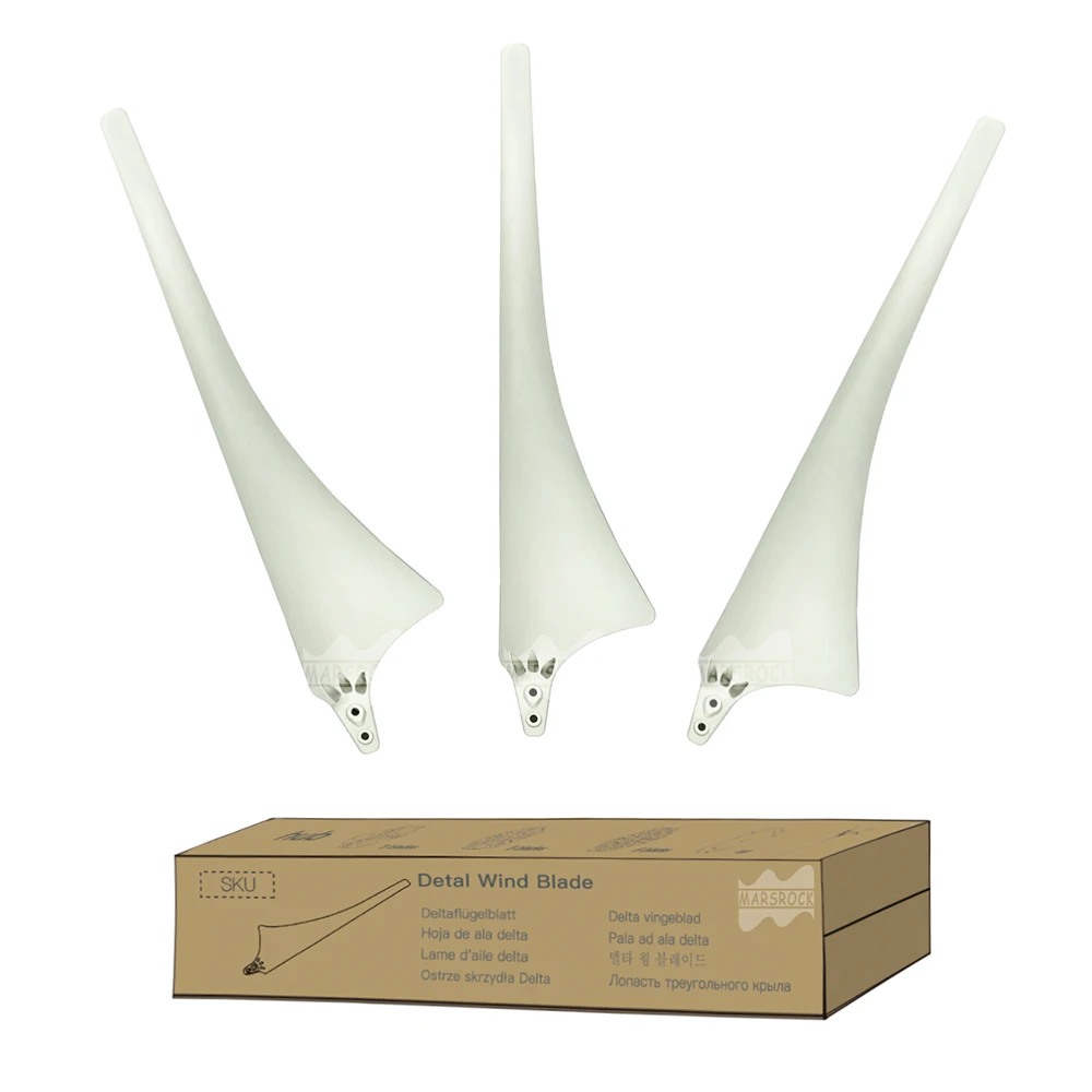 Wind Turbine Generator 630 MM Delta Wing High Strength Carbon Fibers Blade Nylon for Horizontal Windmill Accessories