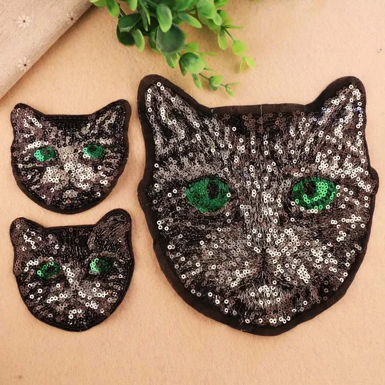 Large Embroidered Bright Sequins Computer Embroidery Chapter Fashion T-Shirt Sweatshirt Decoration Fabric Stickers Clothing Acce