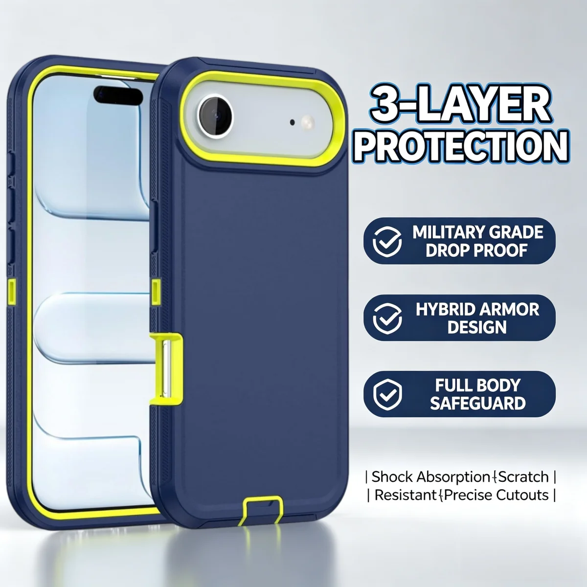Heavy Duty Mechanical OTT Rugged Hybrid Shockproof Bumper Case