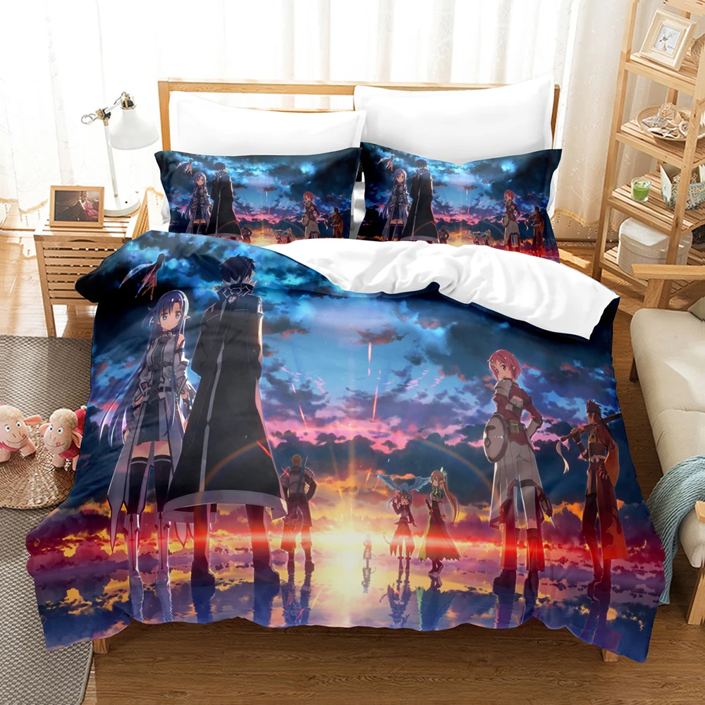 

3D Sword God Domain Bedding Sets Duvet Cover Set With Pillowcase Twin Full Queen King Bedclothes Bed Linen