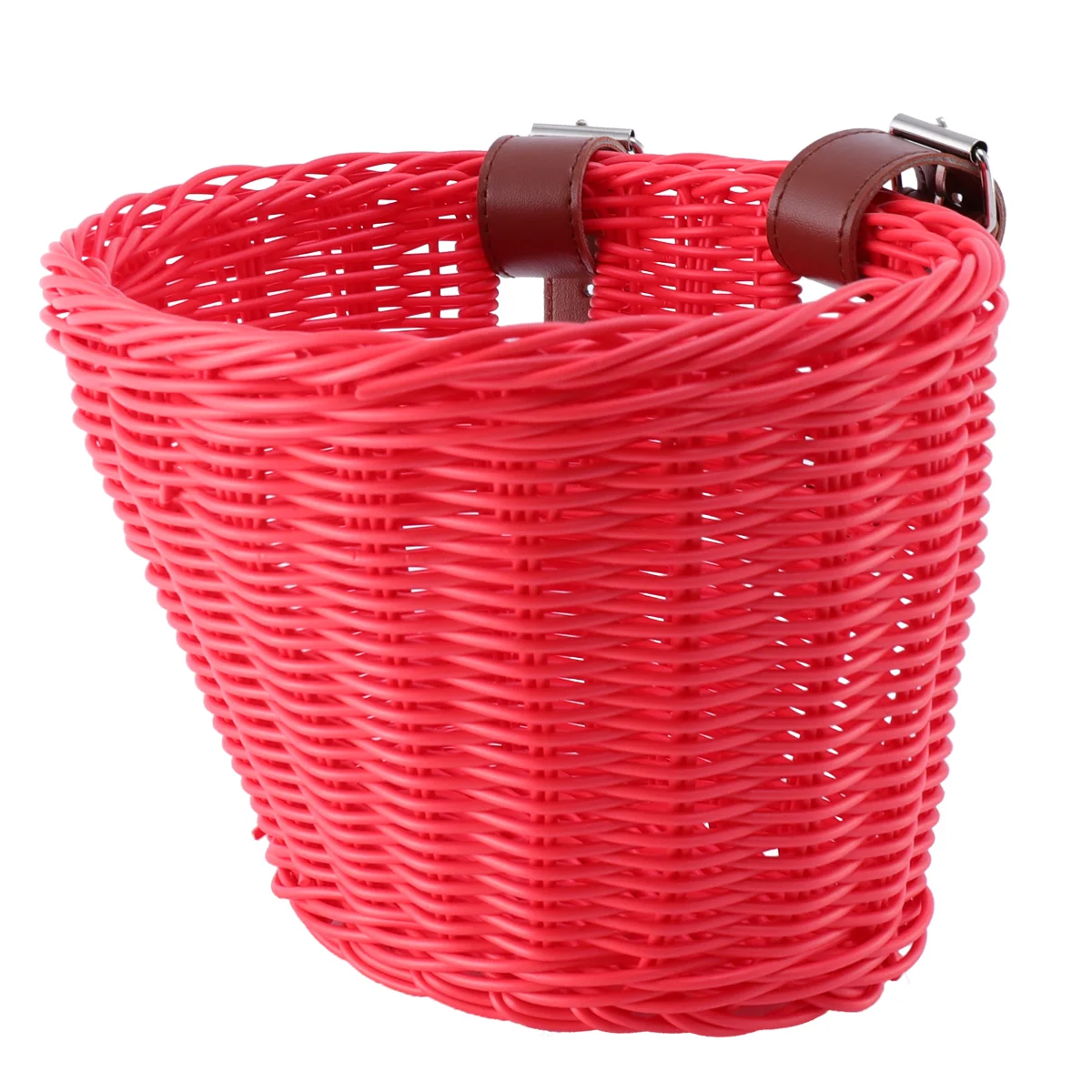 

Toddmomy Bicycle Basket Girl Bike Accessories Girls Womens Bicycles Plastic Bike Storage Front Red Handmade Bamboo