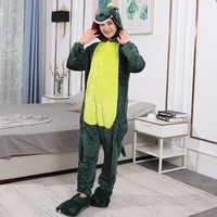 Kigurumi Green Dinosaur Cartoon Pajamas Onesies Women Men Animal Pyjamas Jumpsuits Christmas Halloween Cosplay Party Costumes - Image 5