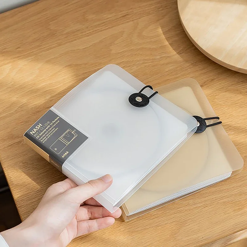 CD DVD Storage Case Transparent Color Plastic Disc CD Case DVD Holder Wallet Storage Bag Organizer Cover Bag Box CD DVD Album Box Cases With Buckle cd dvd storage bag cd dvd storage case