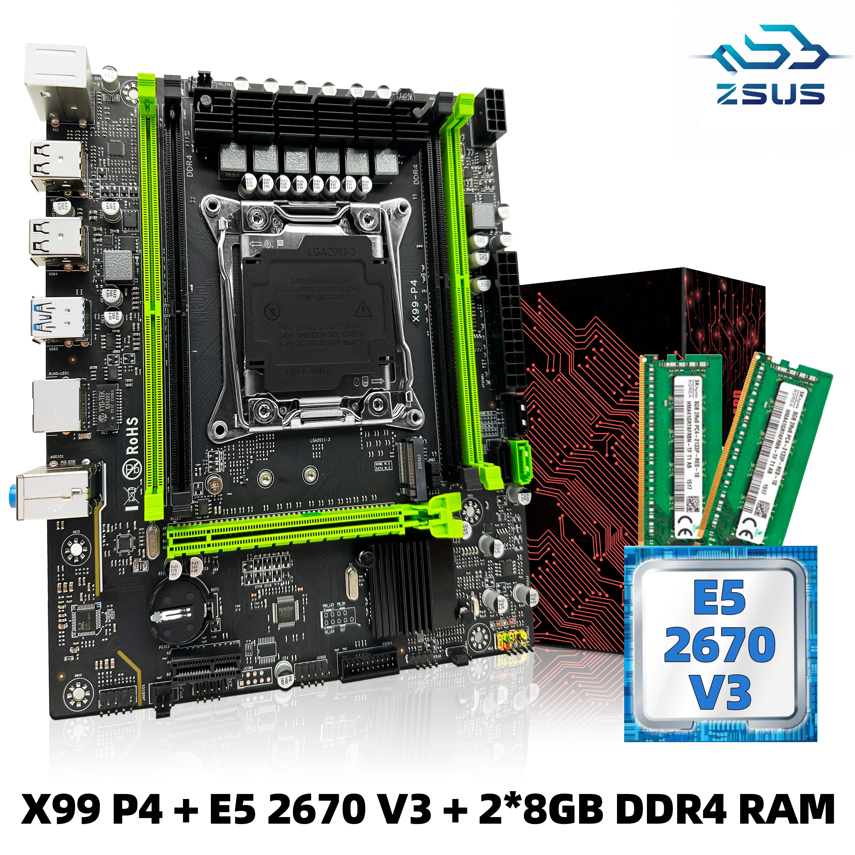 zsus-x99-p4-motherboard-set-kit-with-intel-lga2011-3-xeon-e5-2670-v3