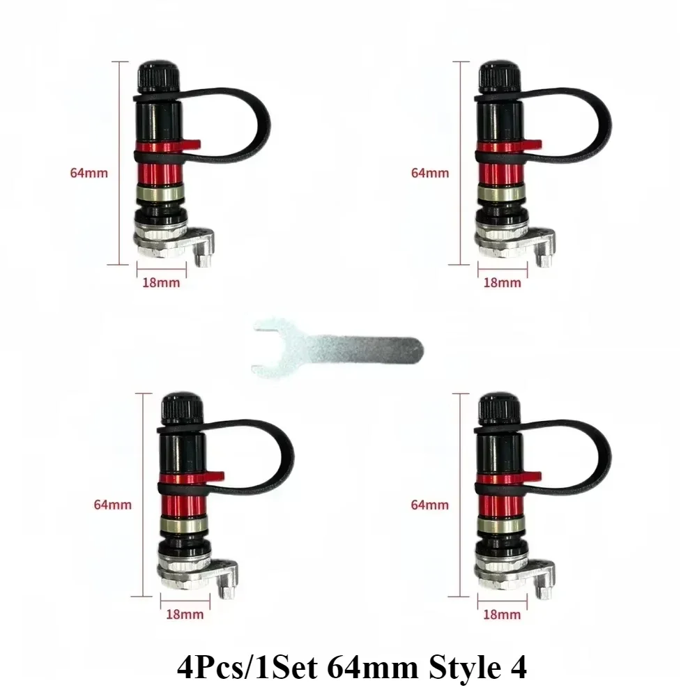 1 또는 4pcs 사막 오프로드 모래 액세서리 용 타이어 퀵 릴리스 밸브 타이어 수축 밸브 압력 릴리프 범용 자동차 부품