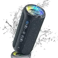 Ortizan X8 Pro Bluetooth Speaker Portable with 40W Stereo Sound,Rich Bass,IPX7 Waterproof, 30H Playtime, Mixed Color Lights,3 EQ 1