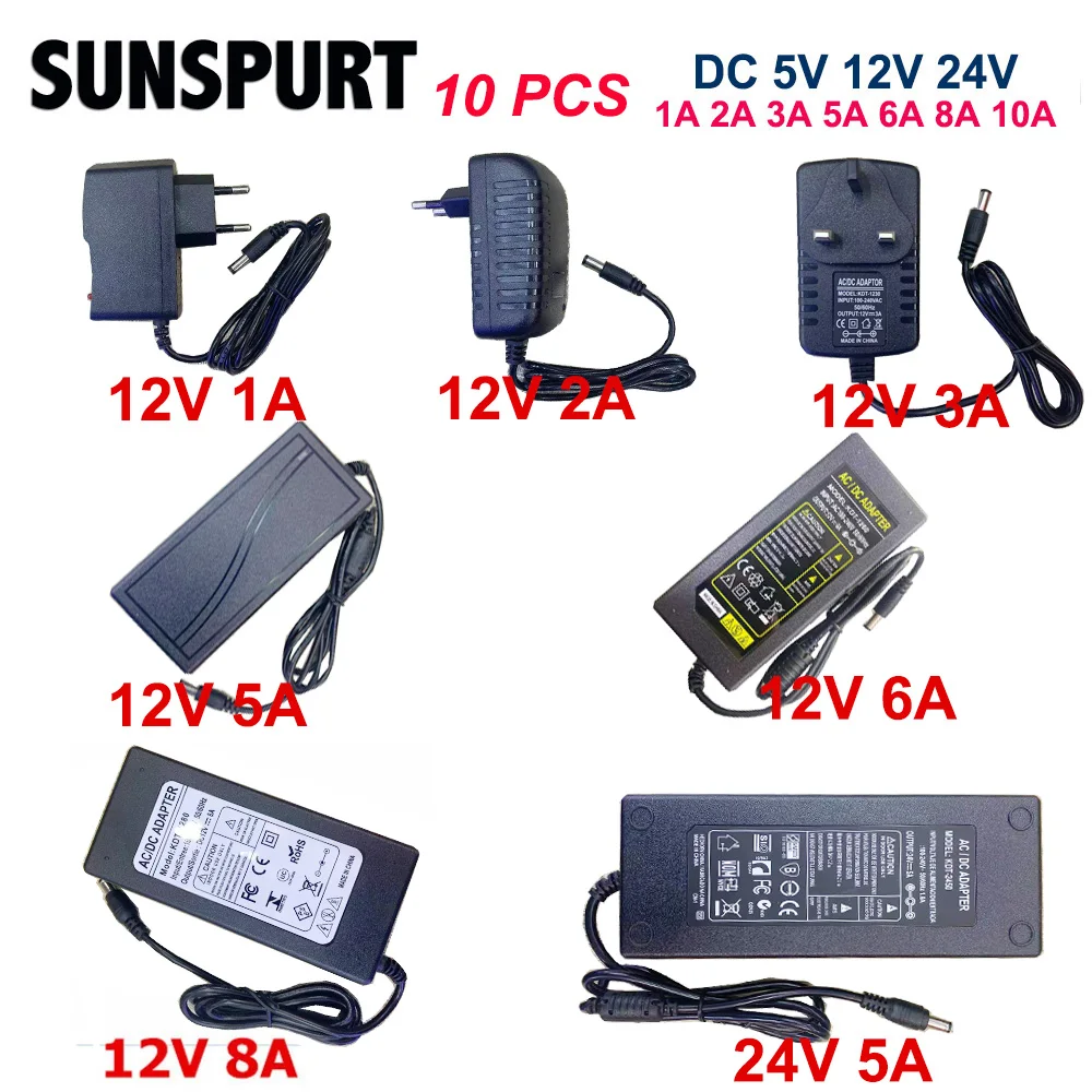 LED Netzteil Trafo DC 5V /12V /24V Schaltnetzteil Adapter Power Supply LED  Strip