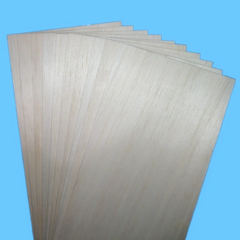 10pcs 500x100x0.75/1/1.5/2/2.5/3/4/5mm DIY 비행기 보트 모델 재료에 대 한 우수한 품질 모델 발사 나무 시트