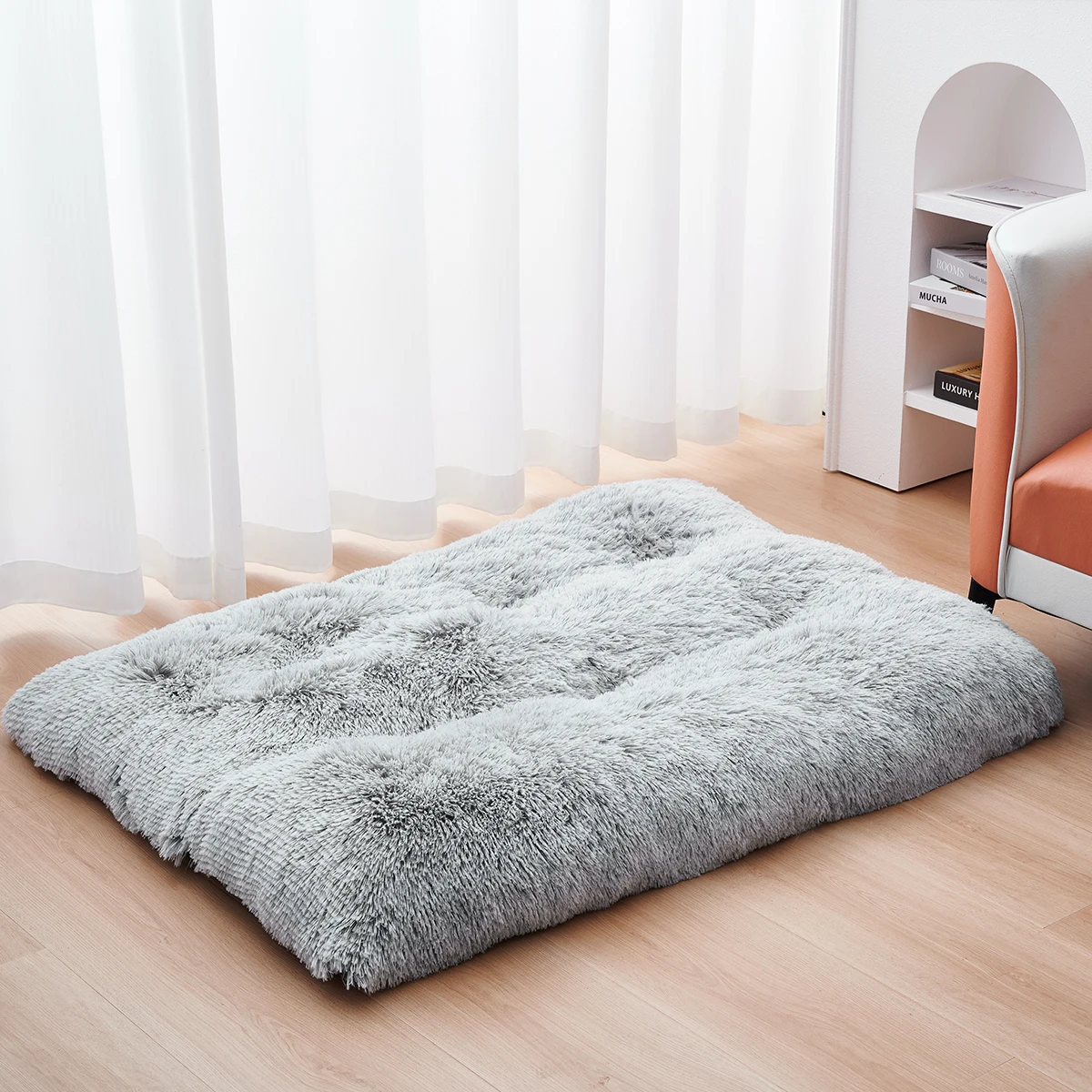 Dog Bed Mats Washable Large Dog Sofa Bed Portable Pet Kennel Long Plush House Sleep Protector Product