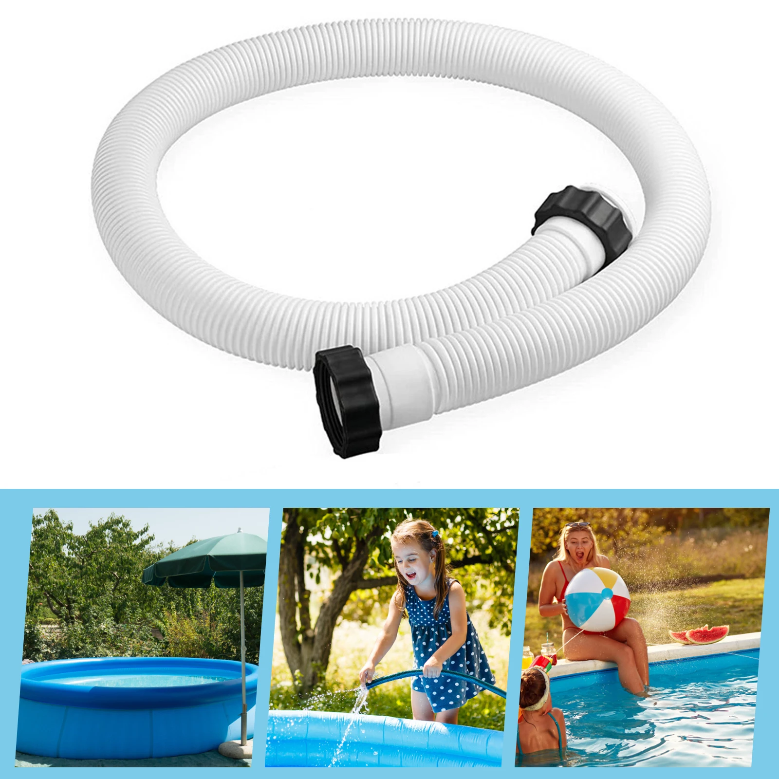 150 Cm -Es Szűrőszivattyú -Tömlő B Típusú Adapter Medence -Tömlőcsere Szivárgásos, Könnyen Telepíthető Kiegészítők Az Intexhez - Image 6