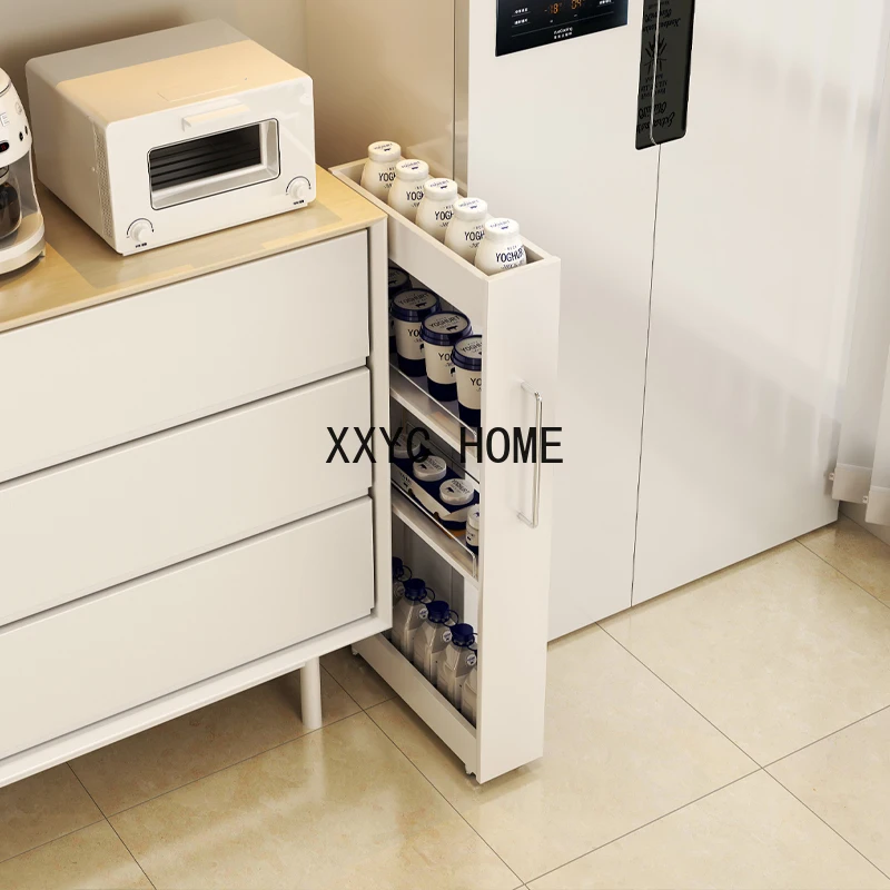 

Storage gap ultra narrow cabinet edge seam refrigerator bathroom kitchen storage storage slot shelf side household