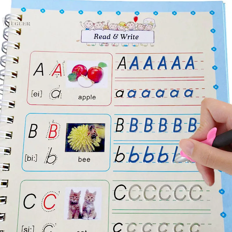 Grooved Handwriting Book Practice Reusable Grooved Handwriting