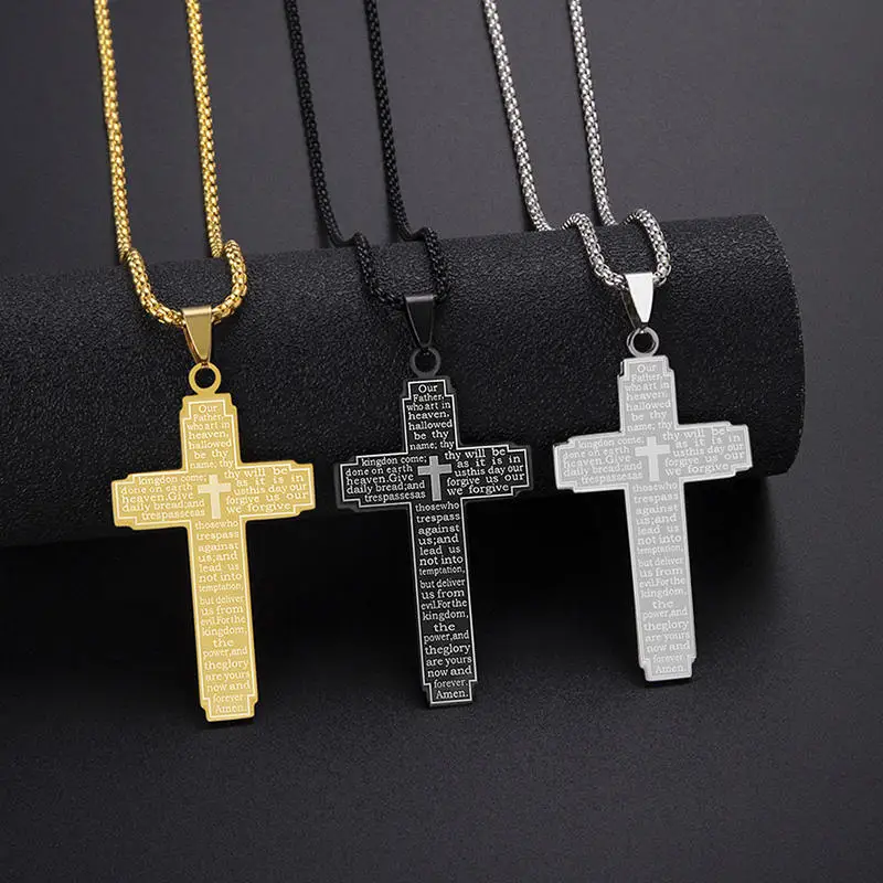 Stainless Steel Cross Necklace 2