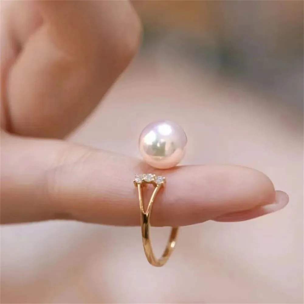 

Wholesale Classic 18K Gold-Plating Ring Accessories Adjustable Blank Pearl Ring Setting Base For Women Diy Jewelry Making A173