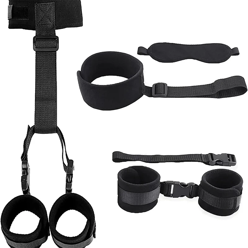 Adjustable BDSM Chastity Handcuff/ Neck/ Ankle Cuffs 2