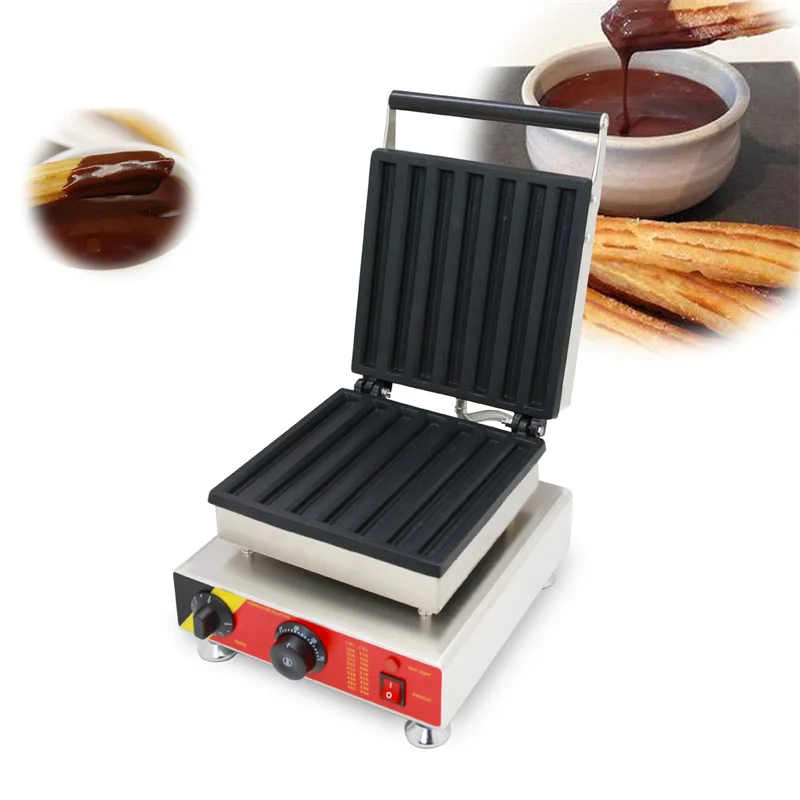 

Коммерческое одобренное CE оборудование для выпечки Churros, коммерческая вафельница, рифленые конусные машины, вафельная плита