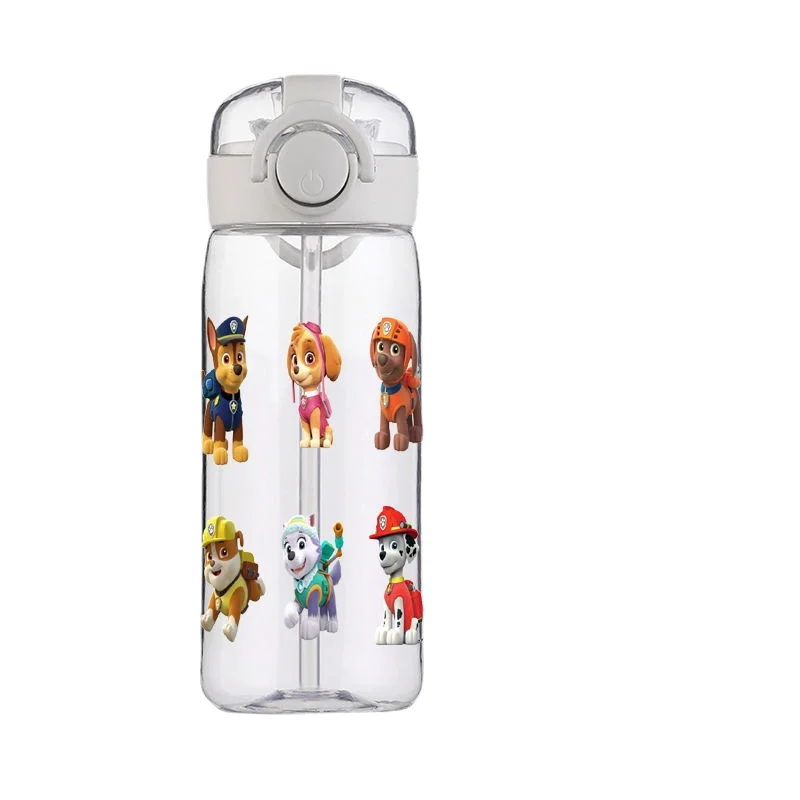 Paw Patrol Marshall Kids Water Bottle Cute Clear Plastic Anti-drop