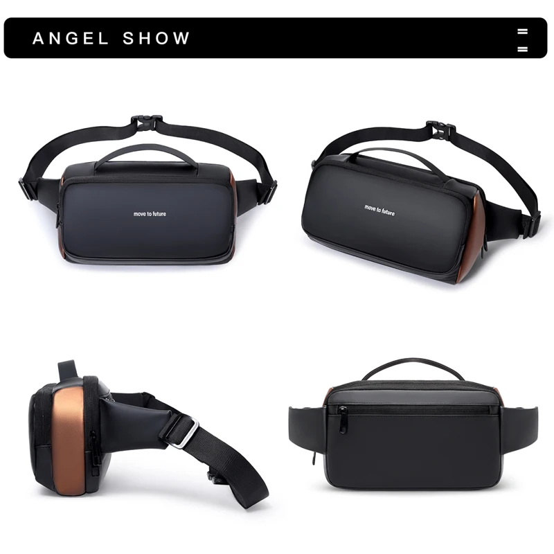 Large capacity men's Cross waist bag Commuter Bag leisure chest bag men's messenger bag men's motorcycle sports shoulder bag