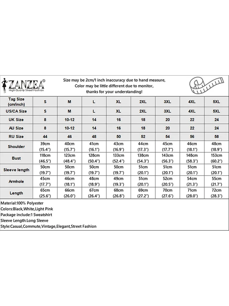 ZANZEA Women Solid Pullover Holiday Long Sleeve Loose Sweatshirts Fashion Autumn Fleece Hoodies 2025 Korean Casual Chic Outfits 6
