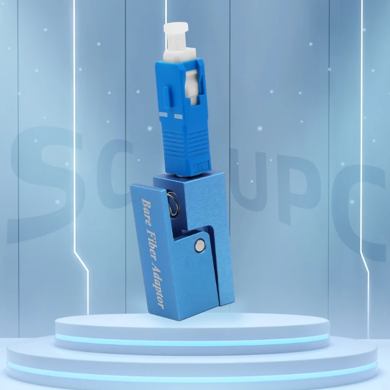 Conectores ópticos APC/UPC, adaptador temporal de brida de fibra desnuda Circular OTDR, conectores de acoplador de fibra de prueba, reemplazo - Imagen 5