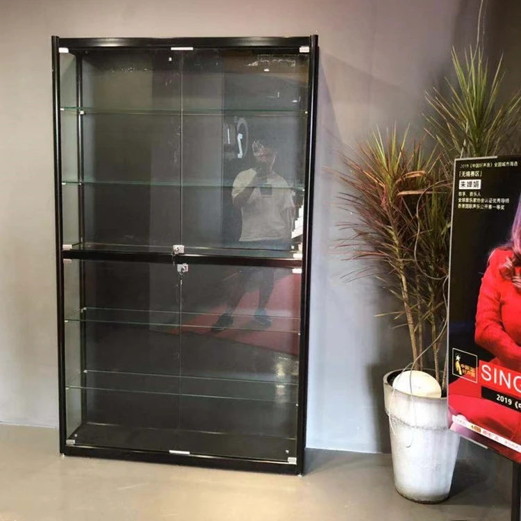 Commerical Shop aluminum alloy display cabinet hOME USE LEGO toy animation model glass display case