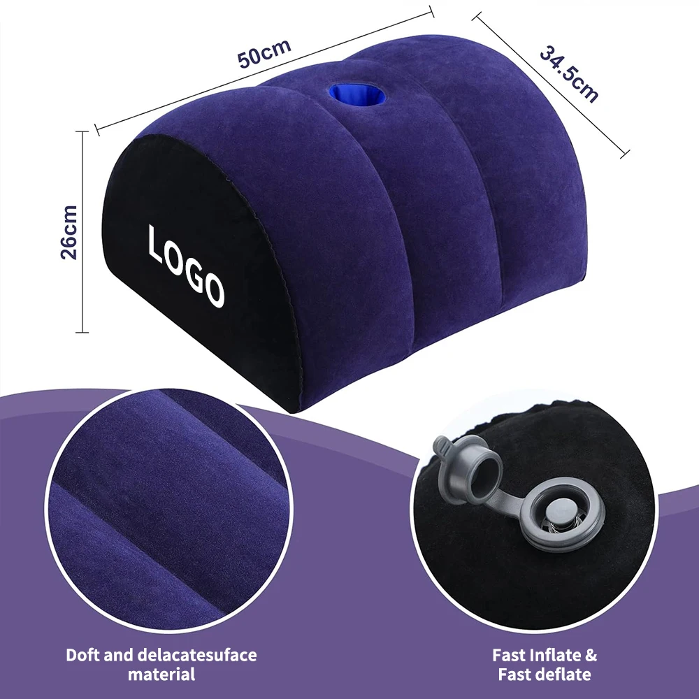 Half Moon Pillow Adult Toy Mount for Coupe Sex Women G Spot Position Cushion Multifunctional Inflatable Support Sex Pillow