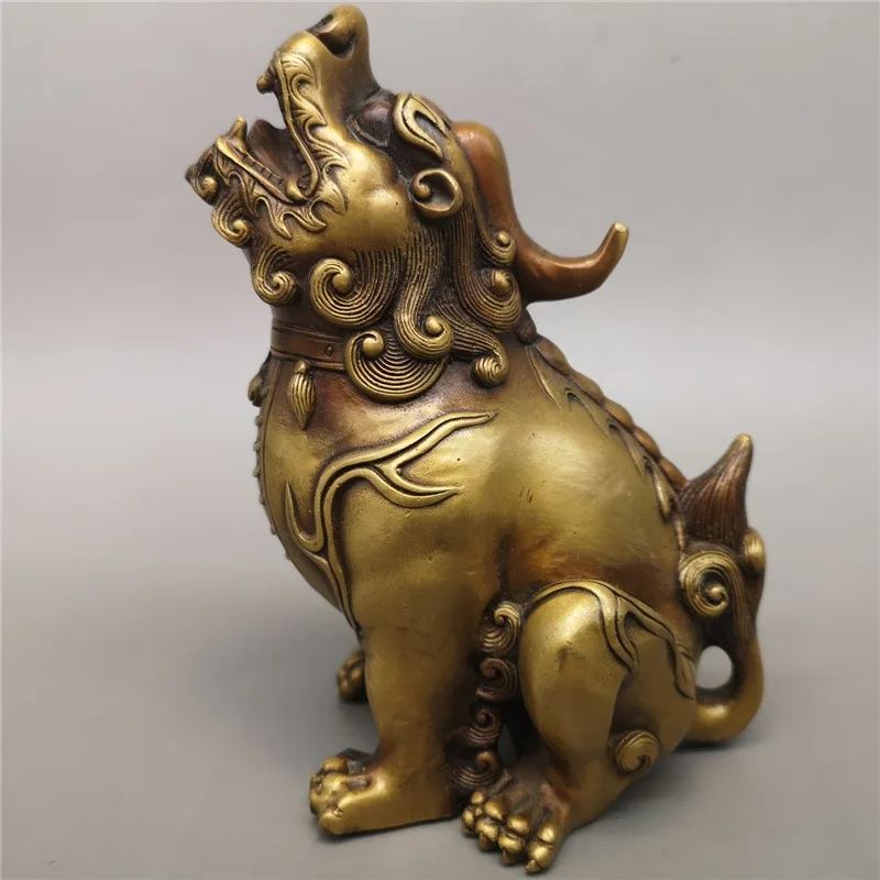 

Antique Brass Unicorn Living Room Home Crafts Decoration Brass Brass