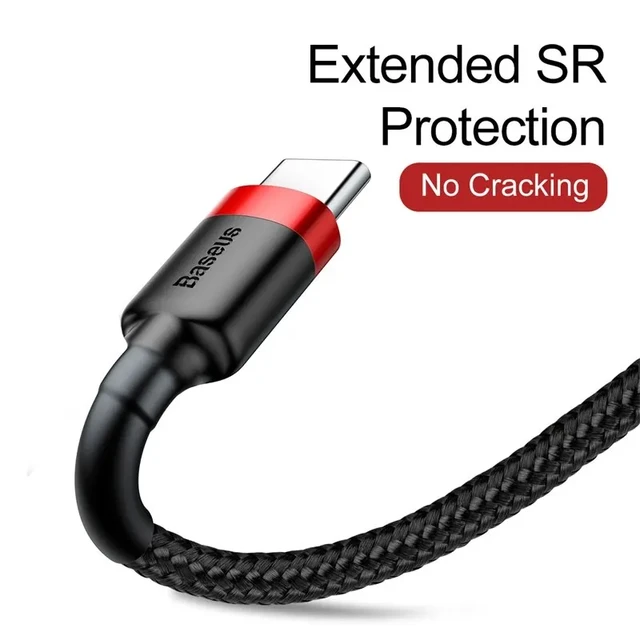 Cable Baseus USB C para oneplus 12 Cable de carga rápida 3,0 USB C Cable de carga rápida tipo C para Huawei Xiaomi 13 Cable cargador de USB-C 5