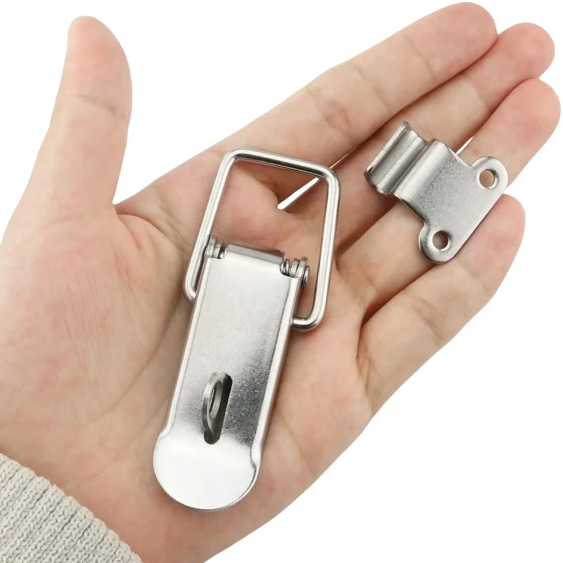 10 pcs Toggle Latches Spring Loaded Cabinet Catch Boxes Handle Lock Lever Clasp Case Clamp