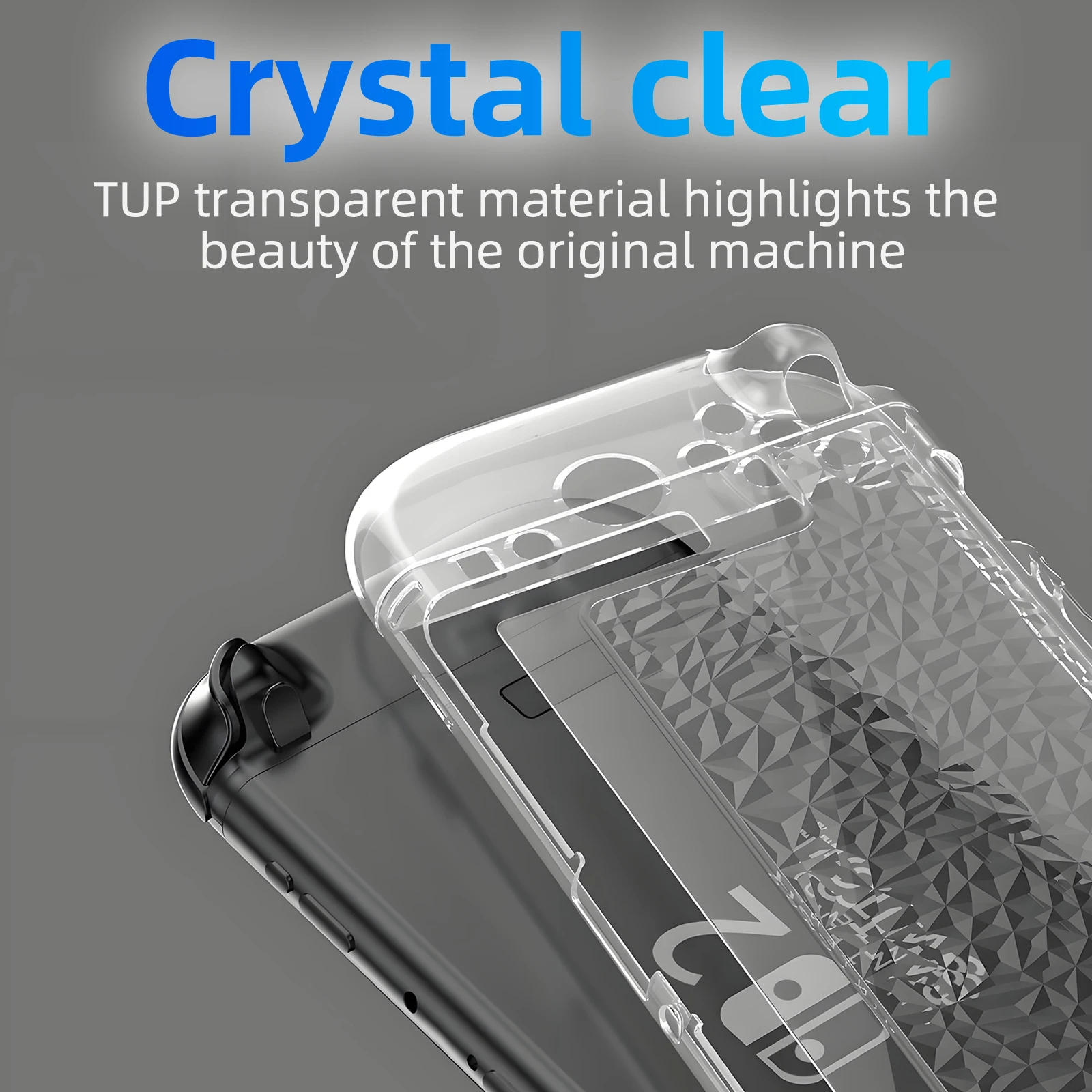 Durable Clear Protective Case with Split Design - Scratch & Drop Resistant