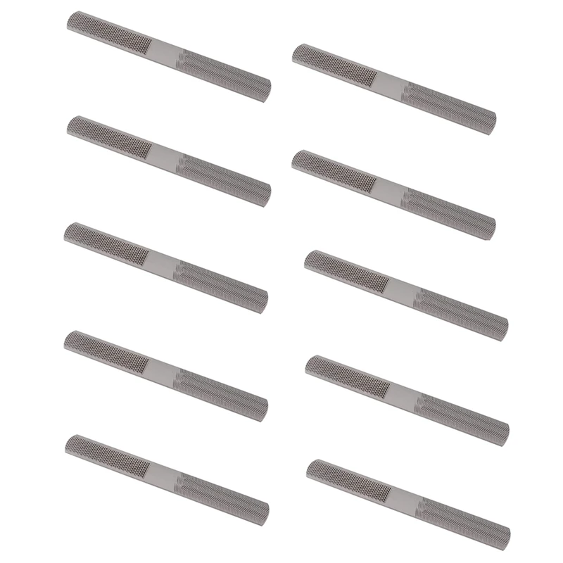 10 Piece Wood Rasp 4 In 1 Wood Rasp Multifunctional Wood Rasp Hardened Steel 8Inch For Wood, Metal, Plastic, Jewelry