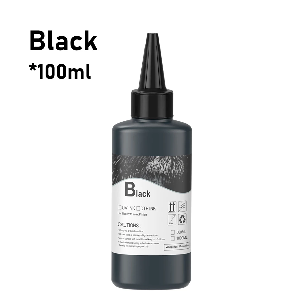 6*100ML DTF Ink Direct to Transfer Film Ink For all DTF Printer For Epson L1800 L800 L805 I3200 R1390 XP600 TX800 PET Film