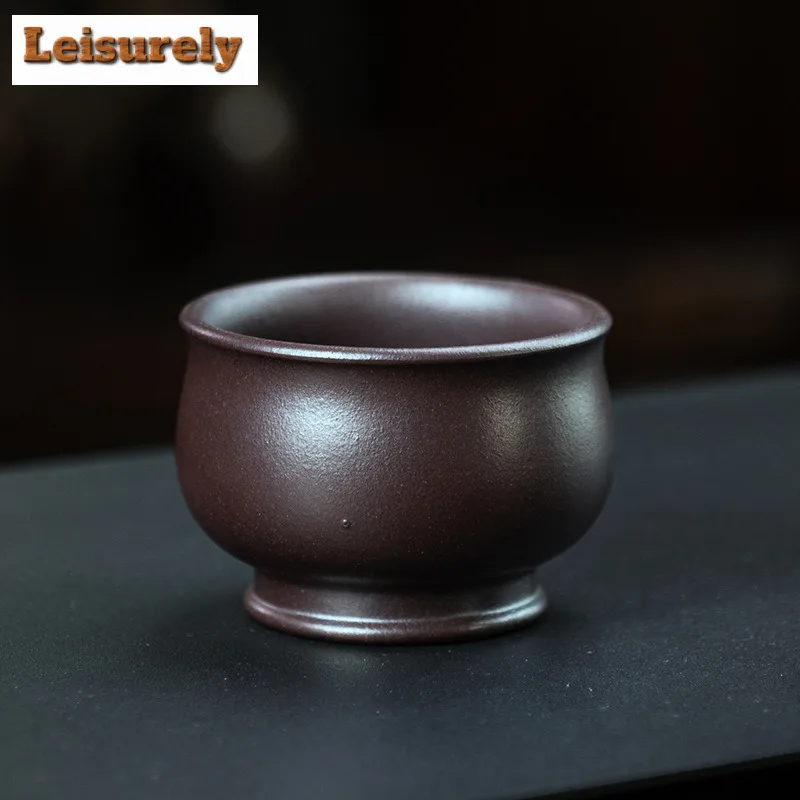 100ml Yixing Zisha Master Handmade Teacup Vintage Tea Bowl Tea Cup Set Tea-tasting Smelling Cup Jianzhan Master Cups Tea Set