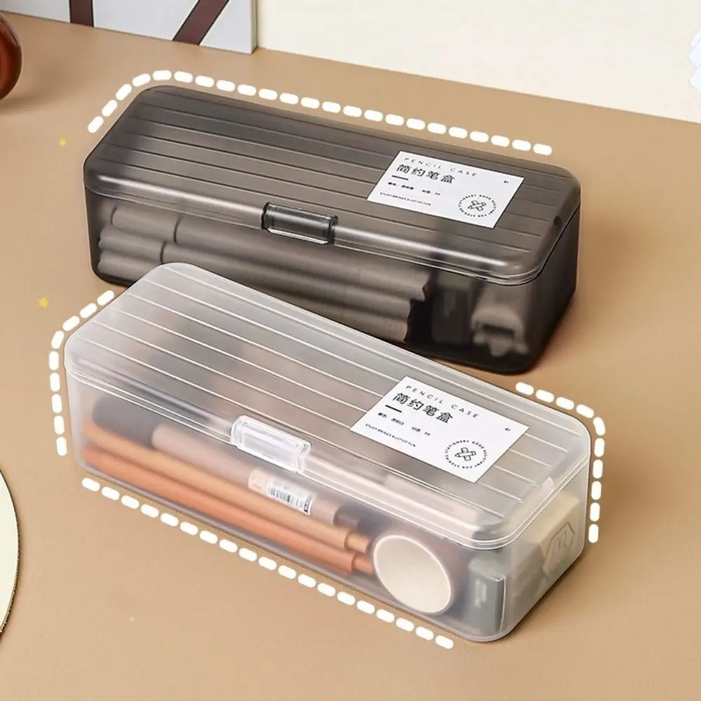 Large Capacity Transparent Stationery Case Pencil Storage Children's Crayon Painting Sketching Bag