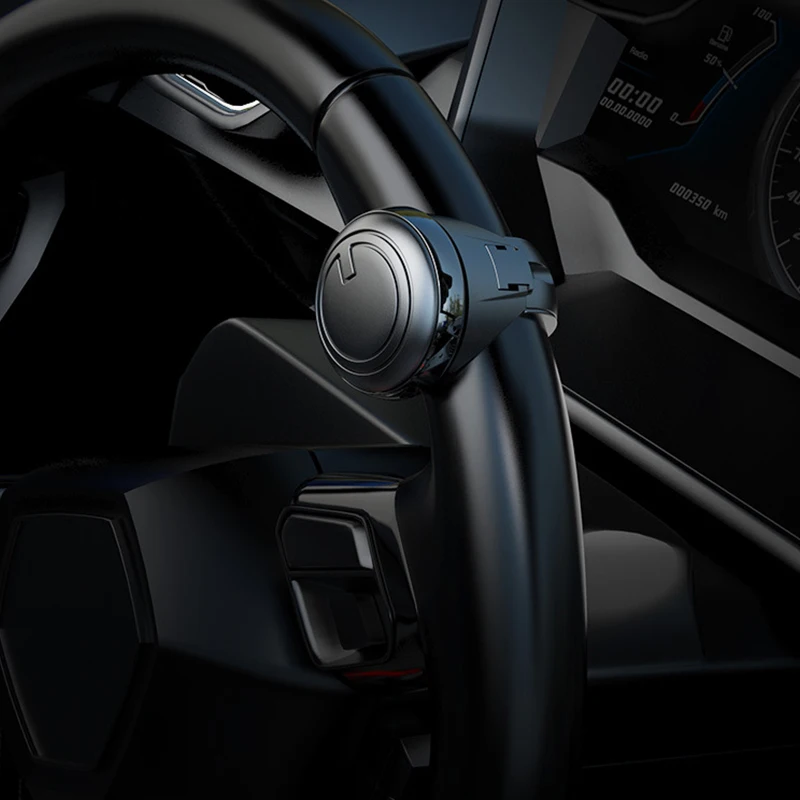Steering Wheel Booster Knob with 360° Rotation and Metal Bearing