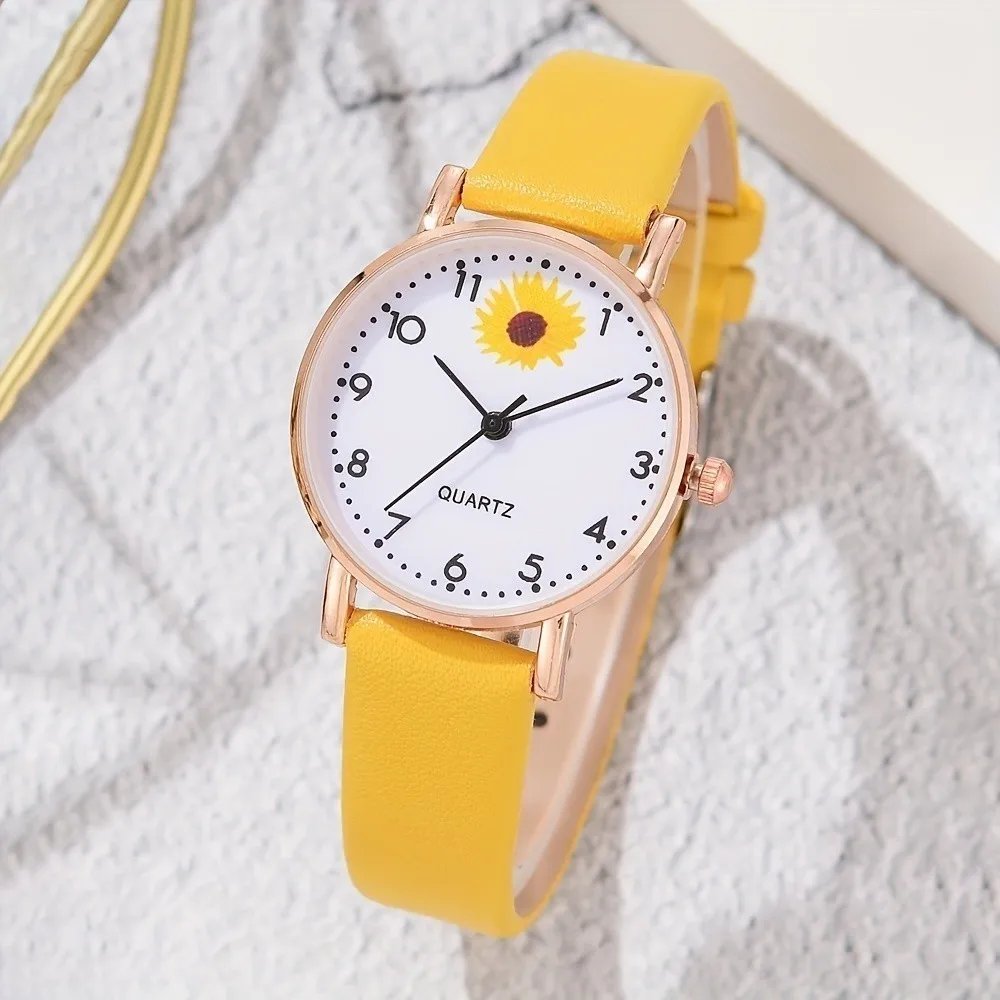 Keglect [Watch+Bracelet] Children's  Quartz Chrysanthemum Cute   3