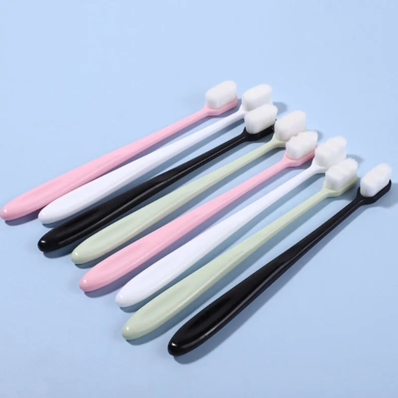 Soft Bristle Toothbrush Adult Cleaning Toothbrush Ultra-fine Soft Toothbrush Super Soft Teeth Deep Cleaning Portable Toothbrush