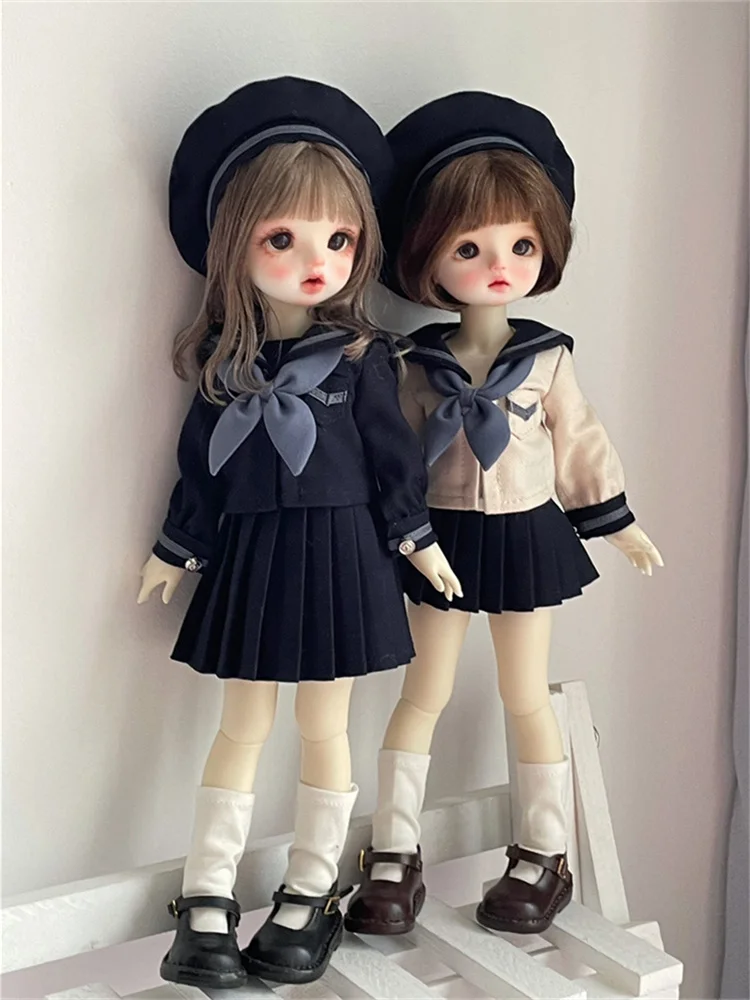 

1/4 MSD Doll Clothes BJD Doll Top Skirt For 1/6 YOSD Sailor Suit Doll Sweet Top Doll Clothing Accessories Toy