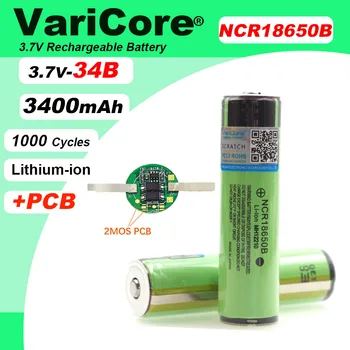 VariCore NCR18650B 3400mAh Battery with PCB