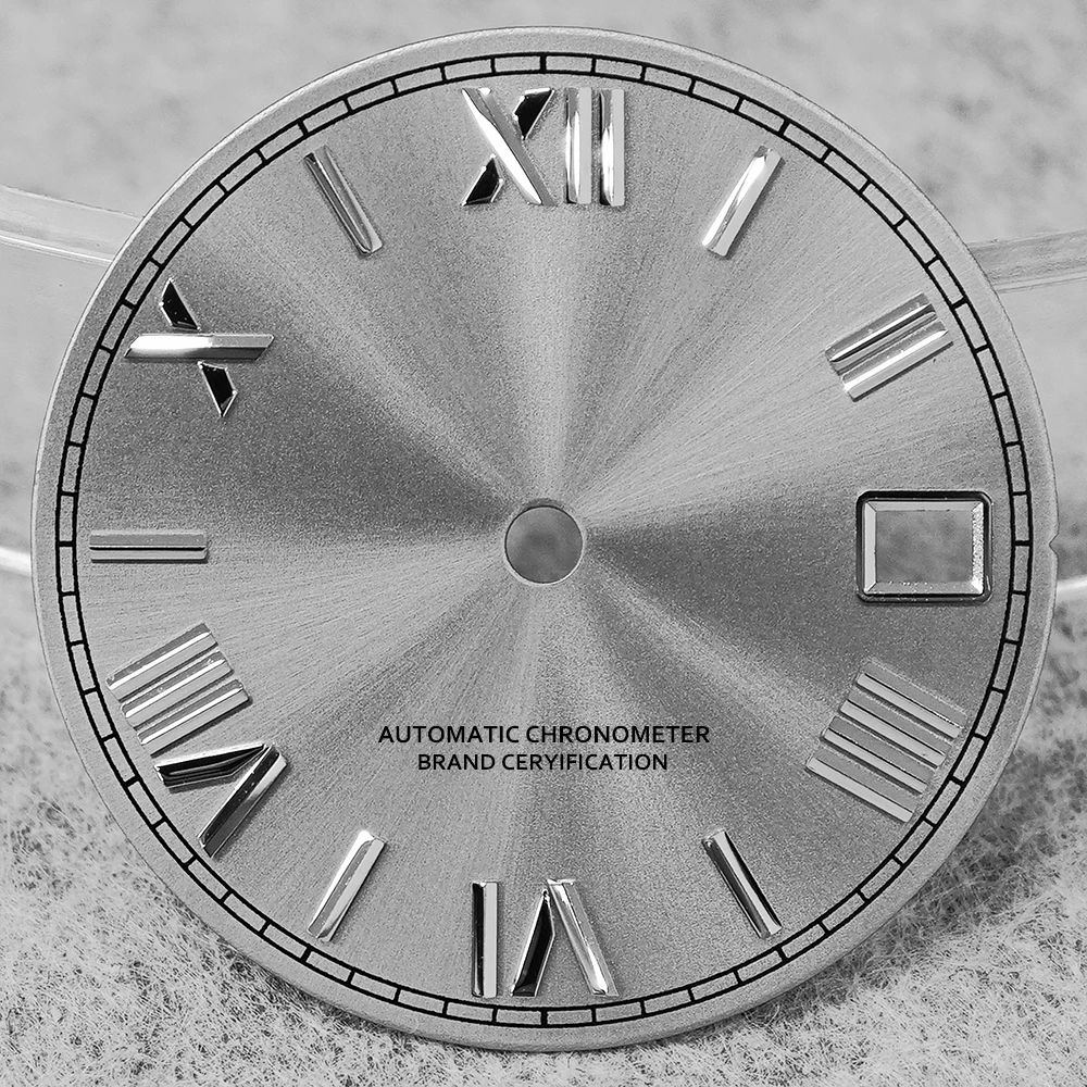 Green Luminous High-Quality Watch Face for Date Series, 28.5mm Dial