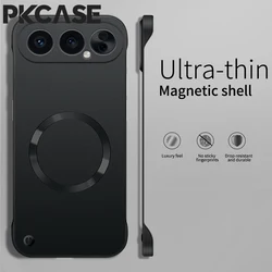 Enhanced Metal Magnetic Frameless Shockproof Wireless Charging Phone Case for Honor Power 2 (Black)