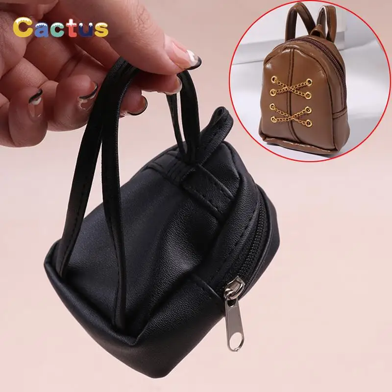 1:6 Miniature Doll Handbag/ Doll Purse Miniature Luxury Bag New Design  Backpack Bag For Barbie Dolls - Buy Doll Handbag Lady Leather Bag Mini