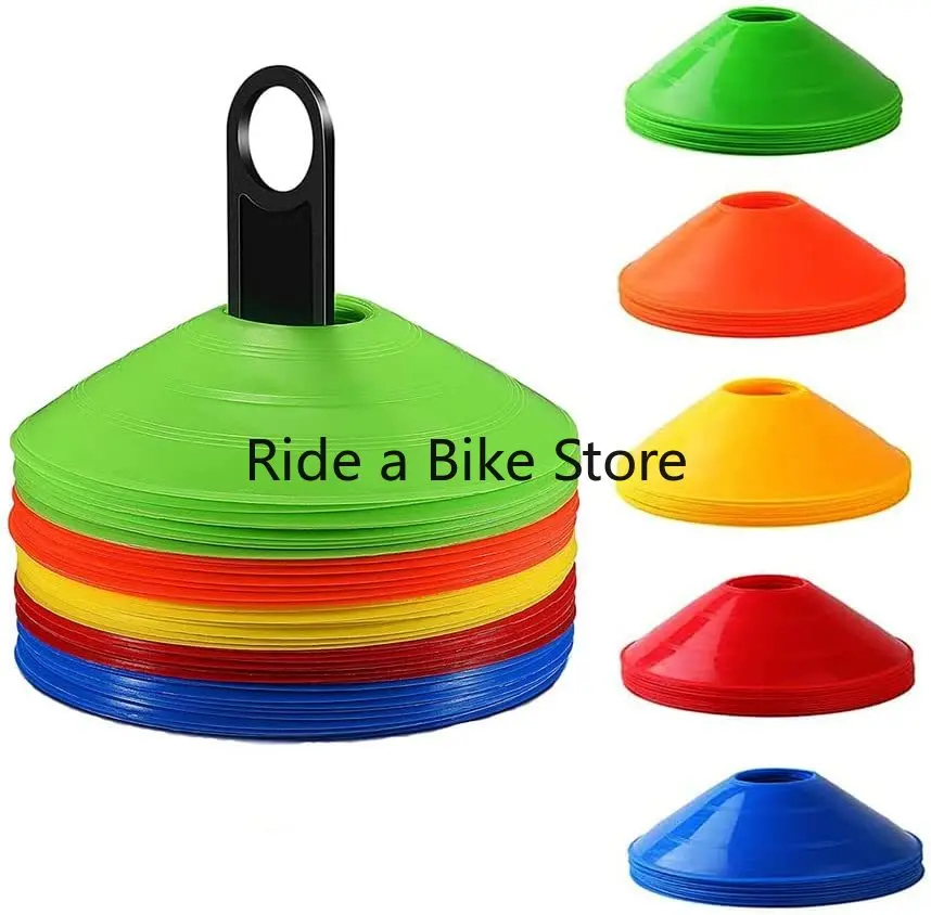 

50 Pcs Agility Training Sports Training Soccer Cones,Holder for Soccer Plastic,Agility and Speed Training,Sport Marker Disc