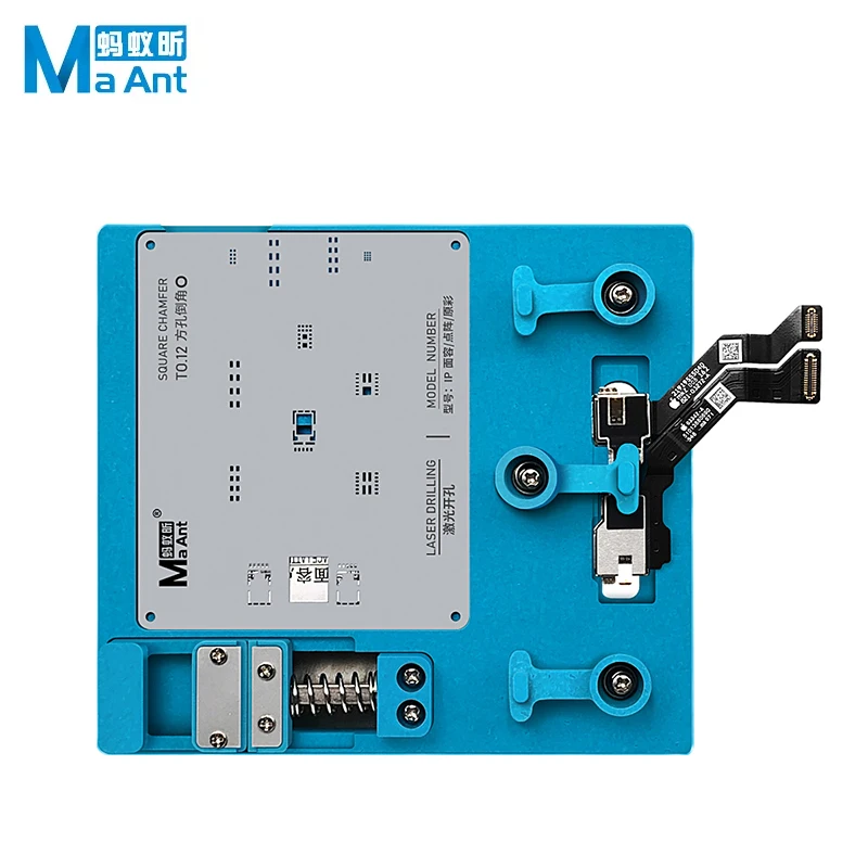 

MaAnt Face ID Dot Matrix Projector Repair Fixture Tin Template For iPhone X-13 Mini/13/13 Pro Max BGA Reballing Stencil Platfrom