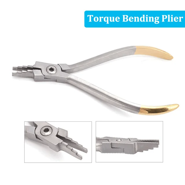 1pc Dental Torque Bending Plies arch wire bending pliers Trapezoidal Vertical bending pliers Stainless steel orthodontic tools