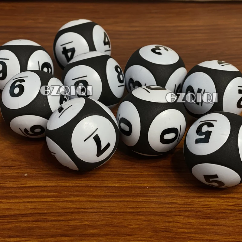 Lottery balls for lottery games and lotto balls